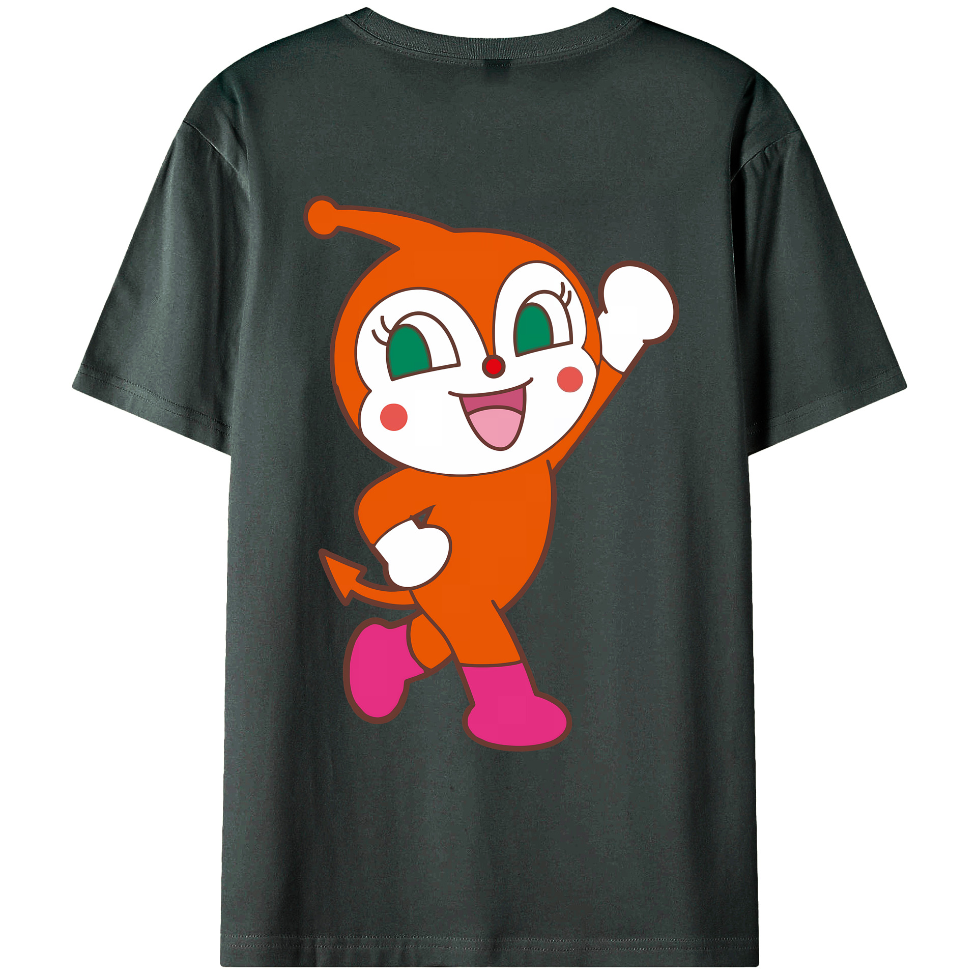 （画像用） アンパンマン Anpanman 綿100％ メンズ半袖Tシャツ（バックプリント） 通気性